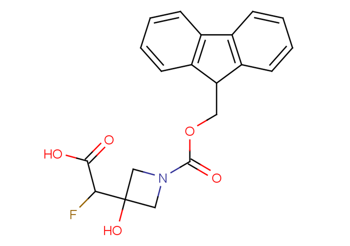 2-{1-[(9H-fluoren-9-ylmethoxy)carbonyl]-3-hydroxyazetidin-3-yl}-2-fluoroacetic acid