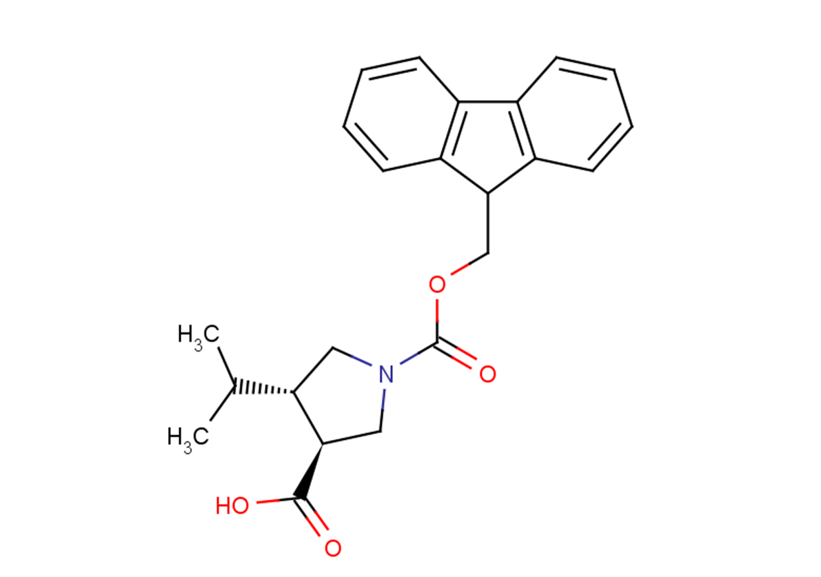 (3S,4S)-1-[(9H-fluoren-9-ylmethoxy)carbonyl]-4-(propan-2-yl)pyrrolidine-3-carboxylic acid