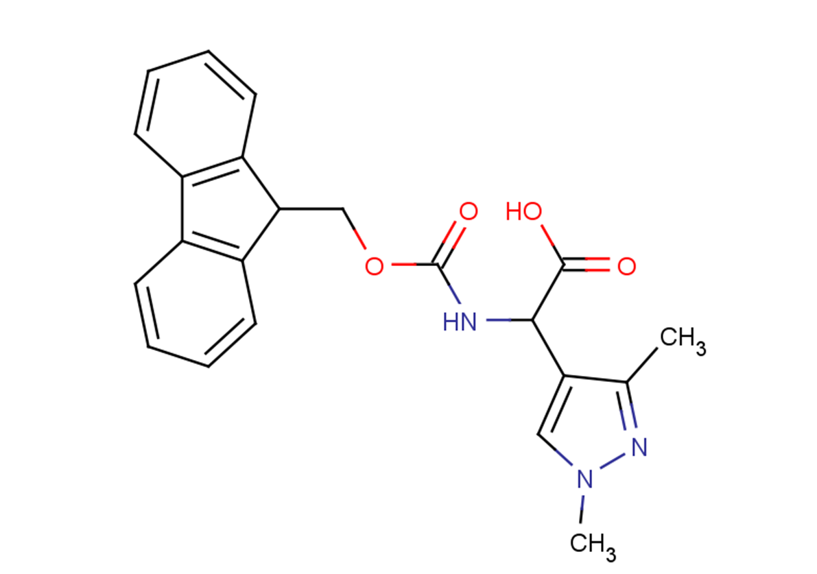 2-(1,3-dimethyl-1H-pyrazol-4-yl)-2-{[(9H-fluoren-9-ylmethoxy)carbonyl]amino}acetic acid