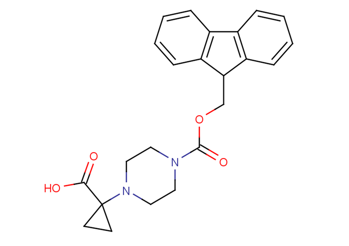 1-{4-[(9H-fluoren-9-ylmethoxy)carbonyl]piperazin-1-yl}cyclopropane-1-carboxylic acid