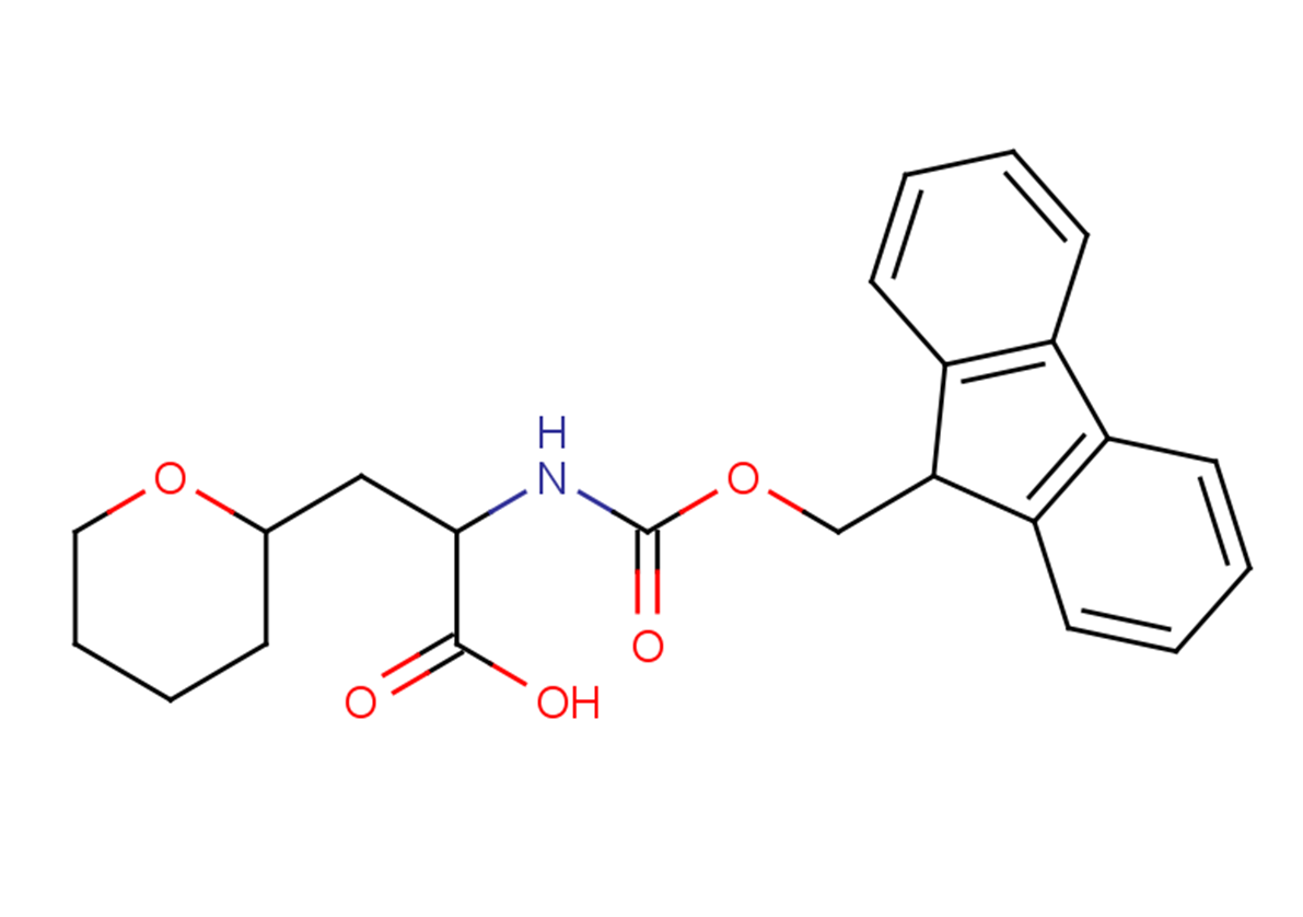 2-{[(9H-fluoren-9-ylmethoxy)carbonyl]amino}-3-(oxan-2-yl)propanoic acid