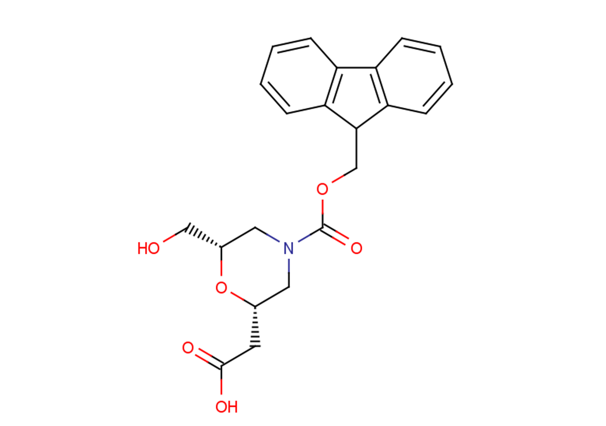 2-[(2S,6S)-4-[(9H-fluoren-9-ylmethoxy)carbonyl]-6-(hydroxymethyl)morpholin-2-yl]acetic acid