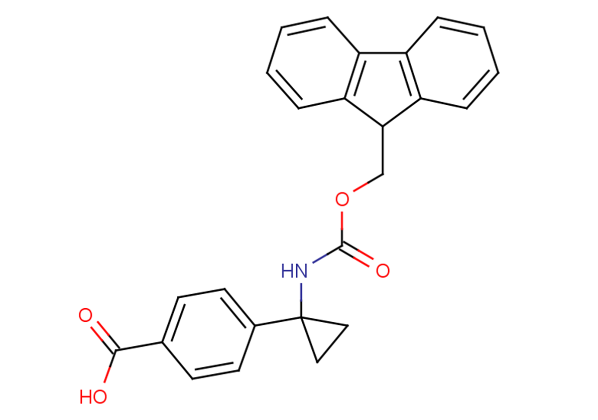 4-(1-{[(9H-fluoren-9-ylmethoxy)carbonyl]amino}cyclopropyl)benzoic acid