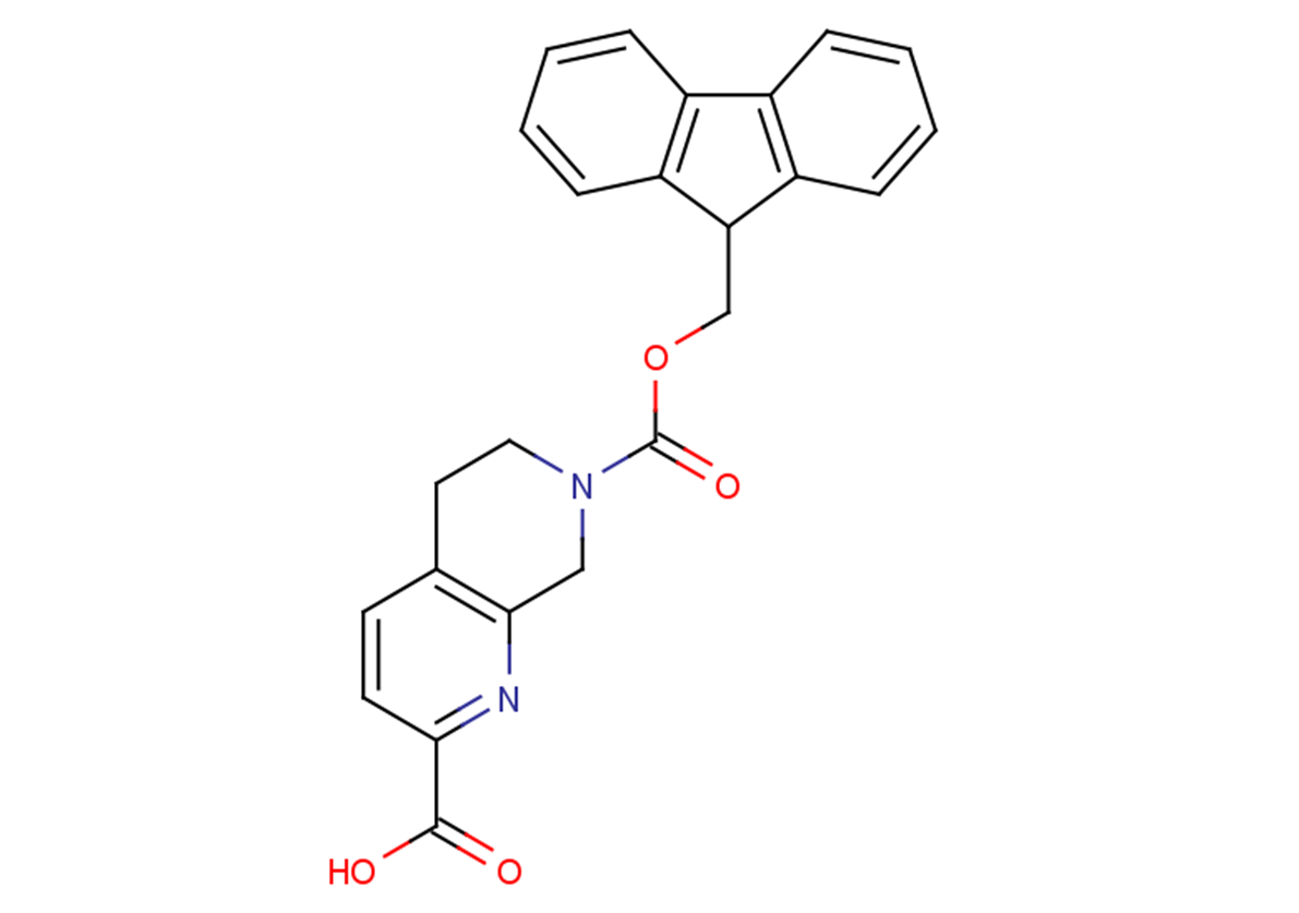 7-[(9H-fluoren-9-ylmethoxy)carbonyl]-5,6,7,8-tetrahydro-1,7-naphthyridine-2-carboxylic acid