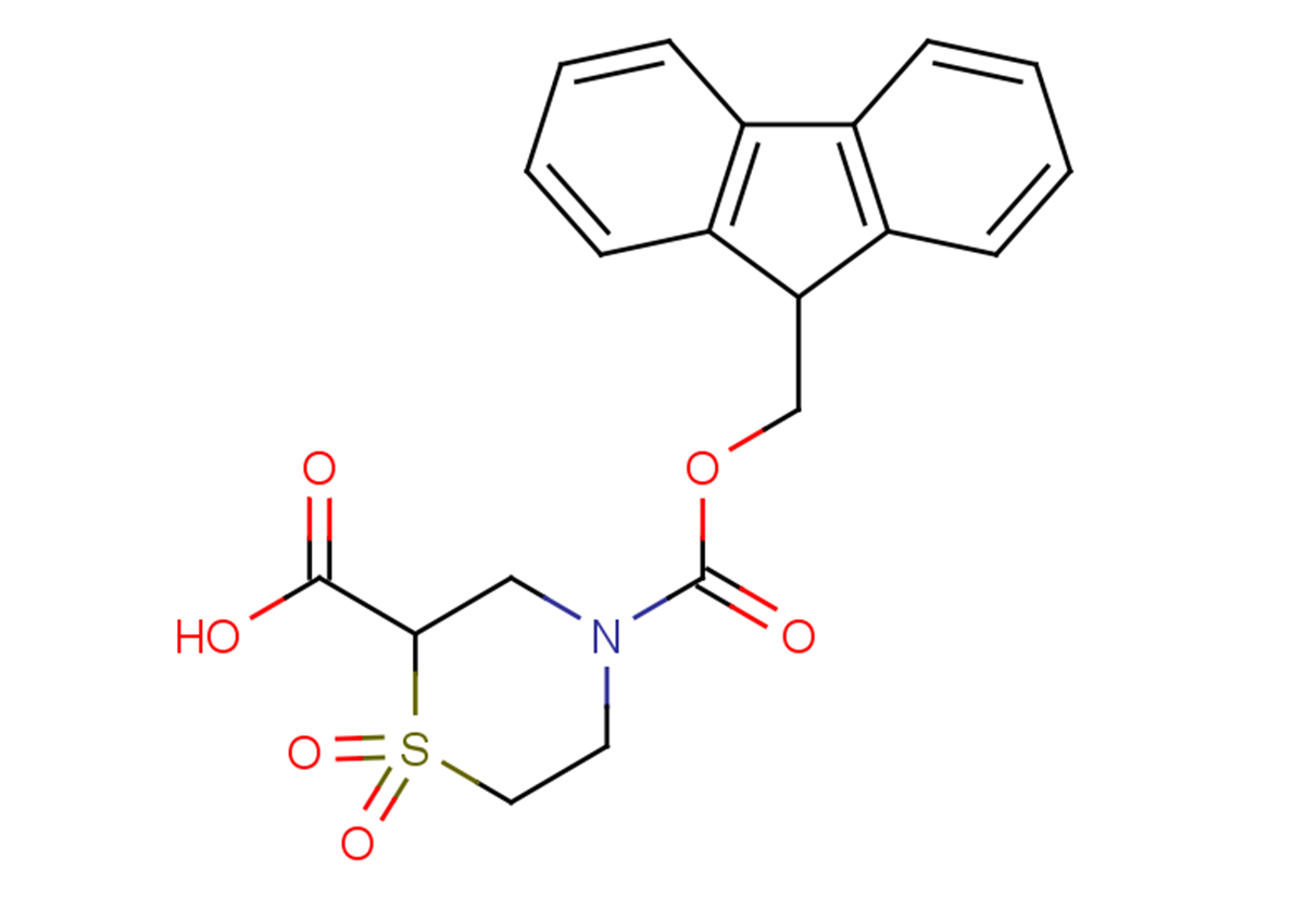 4-[(9H-fluoren-9-ylmethoxy)carbonyl]-1,1-dioxo-1$l^{6},4-thiomorpholine-2-carboxylic acid