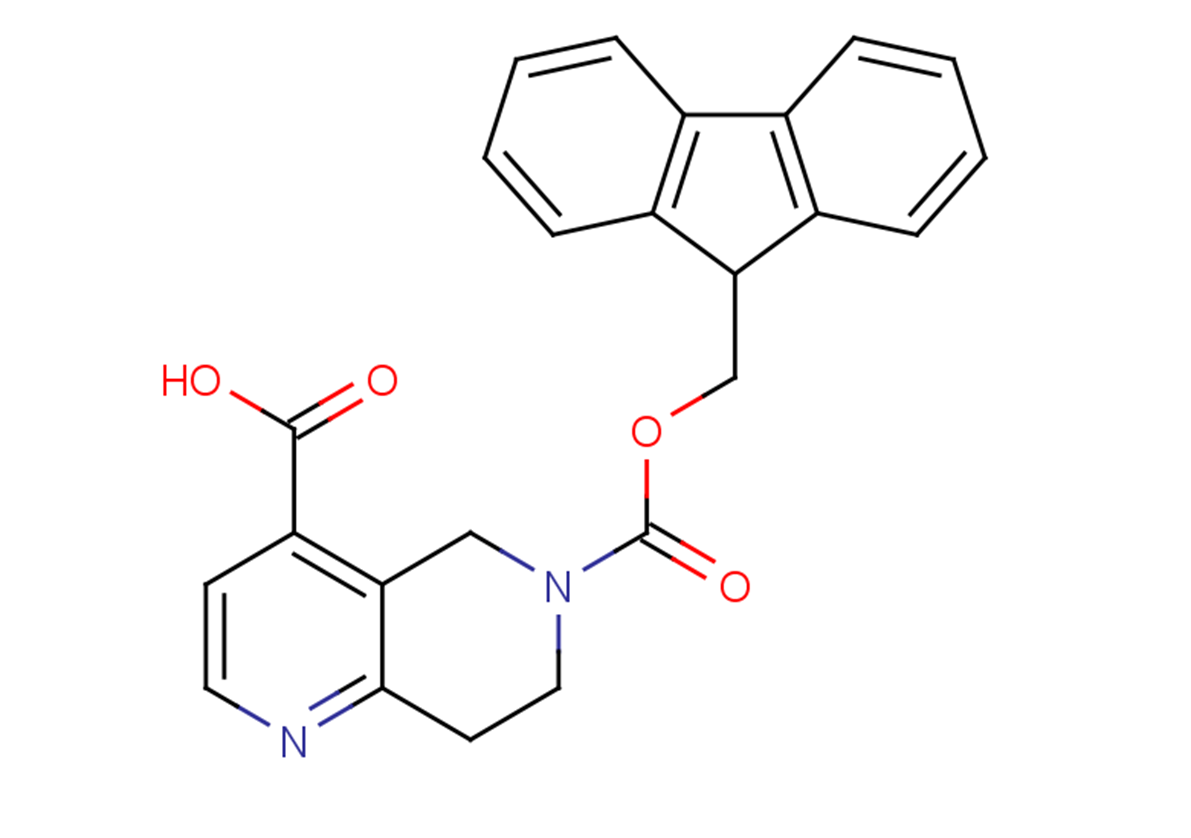 6-[(9H-fluoren-9-ylmethoxy)carbonyl]-5,6,7,8-tetrahydro-1,6-naphthyridine-4-carboxylic acid