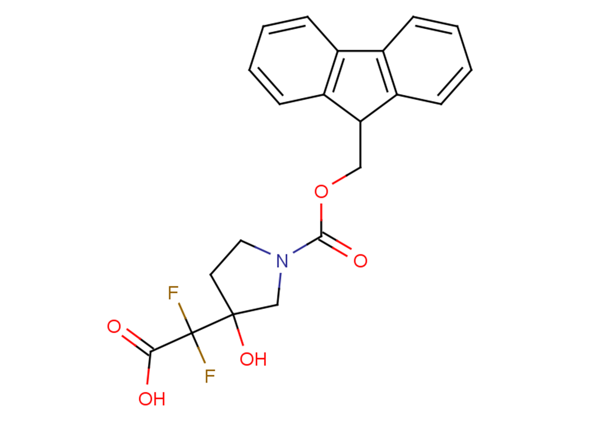 2-{1-[(9H-fluoren-9-ylmethoxy)carbonyl]-3-hydroxypyrrolidin-3-yl}-2,2-difluoroacetic acid