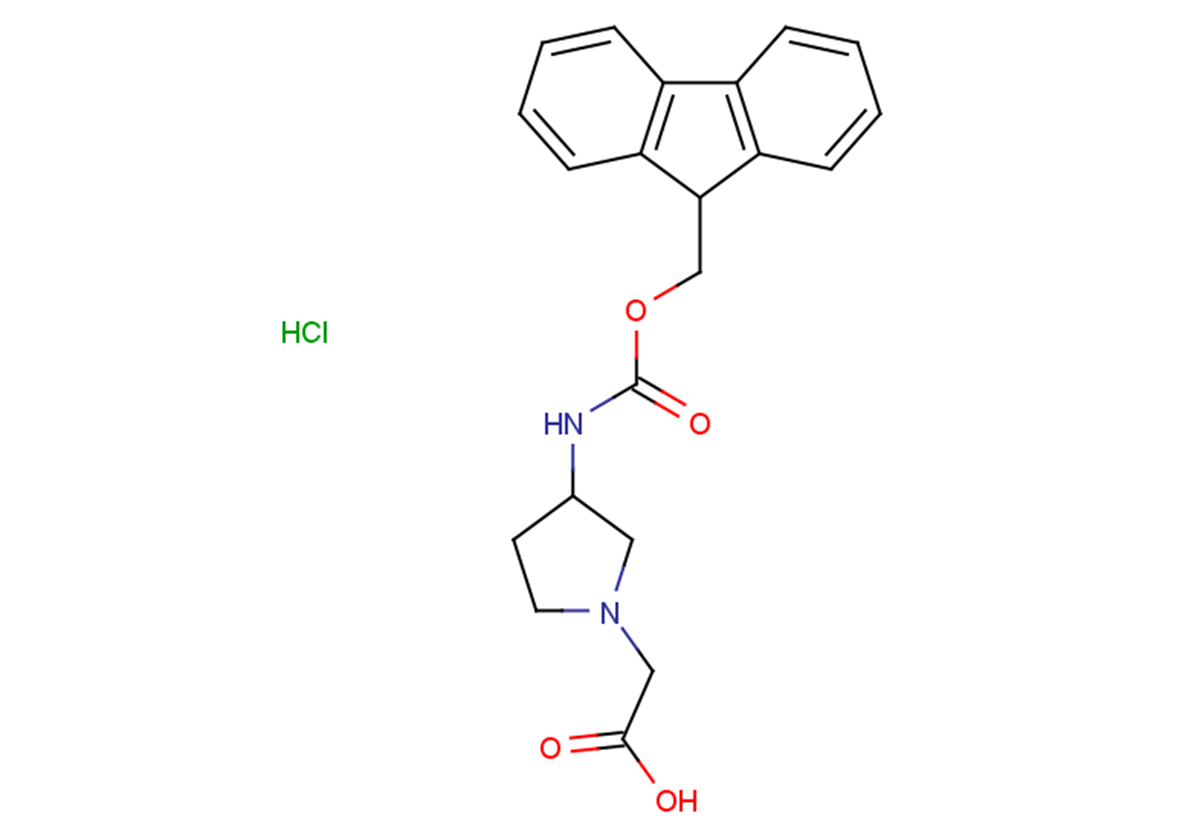 2-(3-{[(9H-fluoren-9-ylmethoxy)carbonyl]amino}pyrrolidin-1-yl)acetic acid hydrochloride