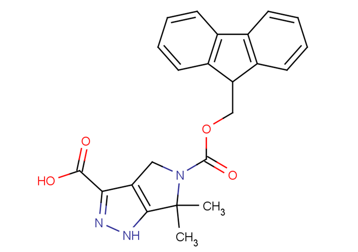 5-[(9H-fluoren-9-ylmethoxy)carbonyl]-6,6-dimethyl-1H,4H,5H,6H-pyrrolo[3,4-c]pyrazole-3-carboxylic acid
