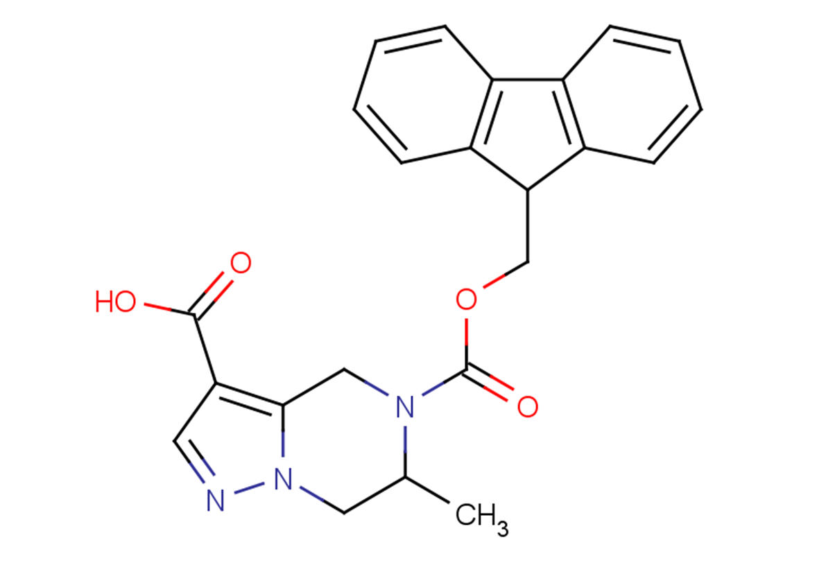5-[(9H-fluoren-9-ylmethoxy)carbonyl]-6-methyl-4H,5H,6H,7H-pyrazolo[1,5-a]pyrazine-3-carboxylic acid