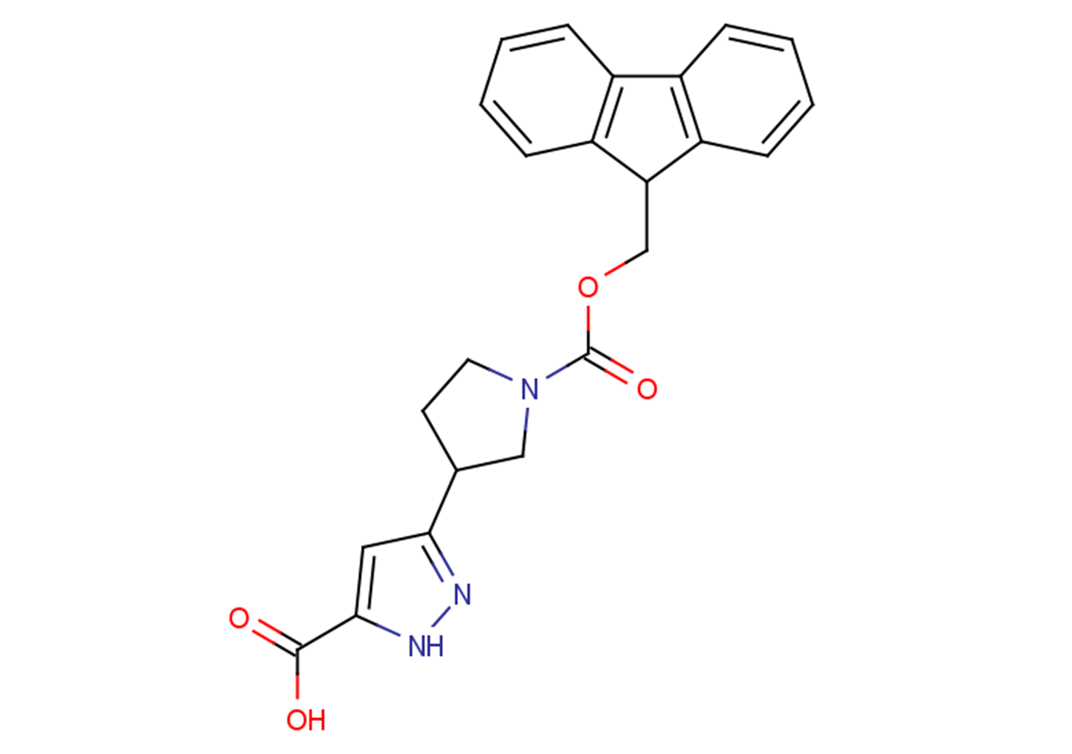 3-{1-[(9H-fluoren-9-ylmethoxy)carbonyl]pyrrolidin-3-yl}-1H-pyrazole-5-carboxylic acid