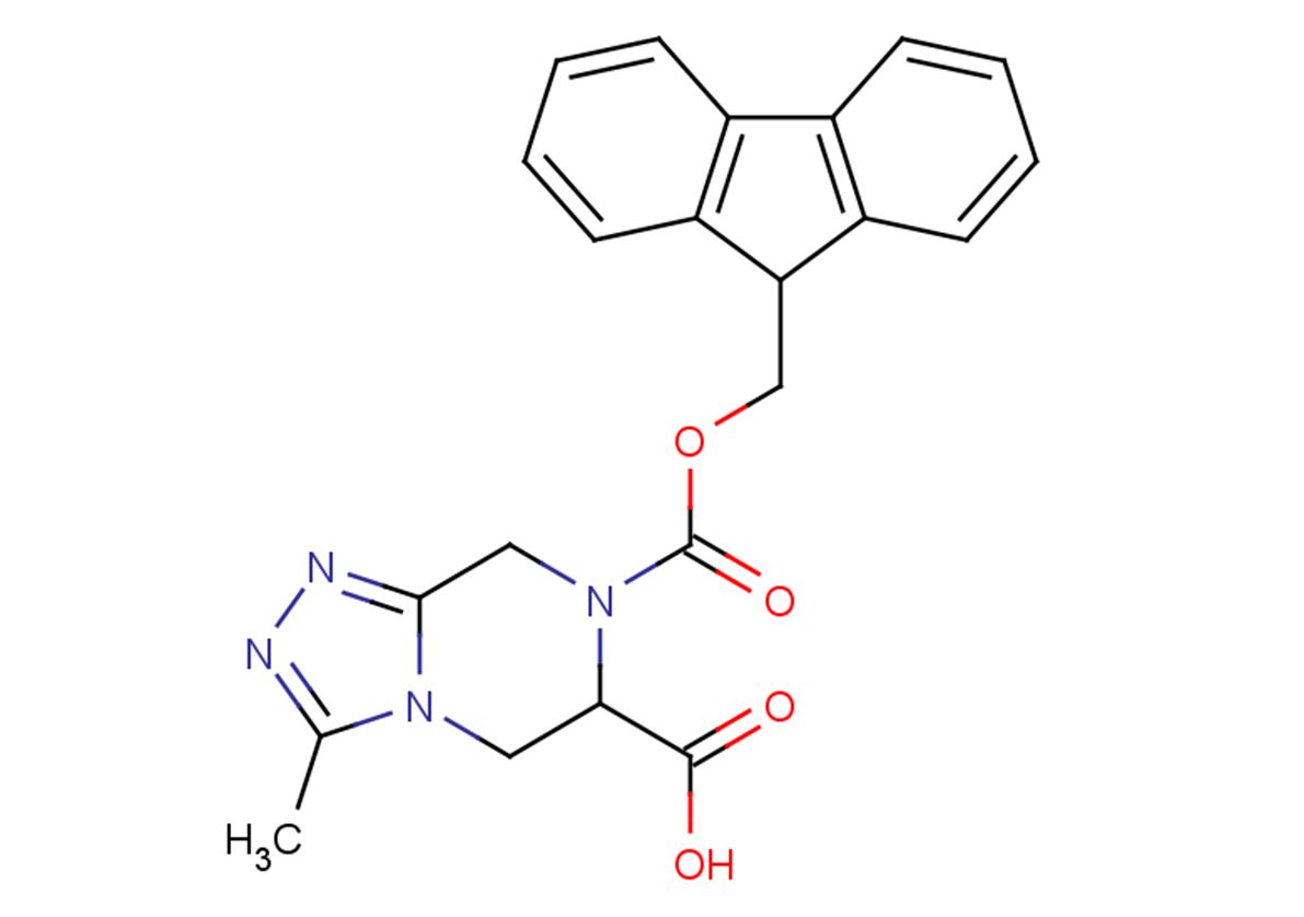 7-[(9H-fluoren-9-ylmethoxy)carbonyl]-3-methyl-5H,6H,7H,8H-[1,2,4]triazolo[4,3-a]pyrazine-6-carboxylic acid