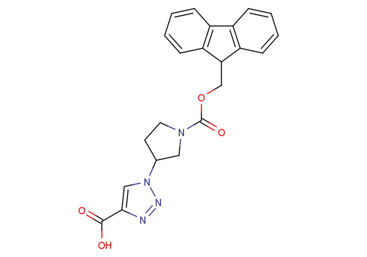 1-{1-[(9H-fluoren-9-ylmethoxy)carbonyl]pyrrolidin-3-yl}-1H-1,2,3-triazole-4-carboxylic acid