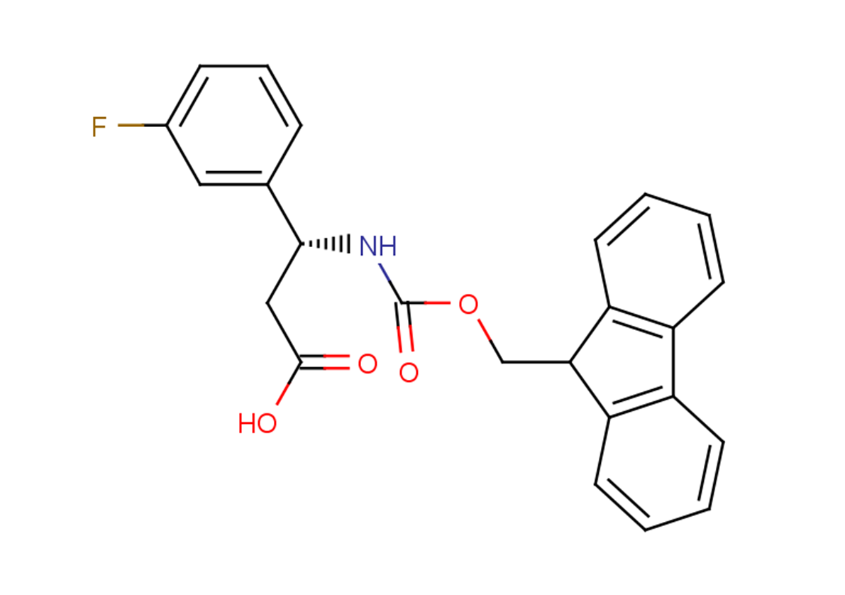 (3R)-3-{[(9H-fluoren-9-ylmethoxy)carbonyl]amino}-3-(3-fluorophenyl)propanoic acid