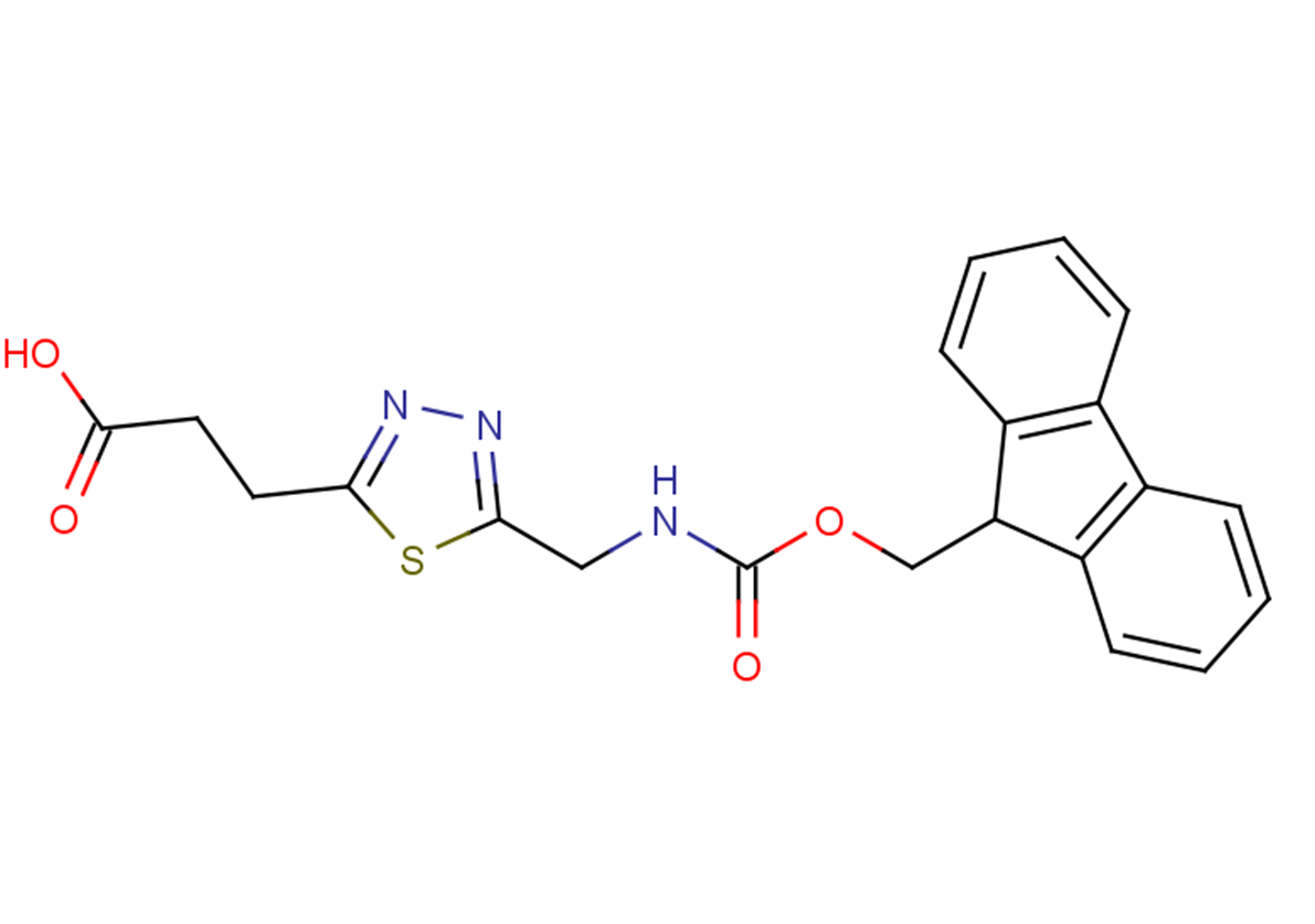 3-[5-({[(9H-fluoren-9-ylmethoxy)carbonyl]amino}methyl)-1,3,4-thiadiazol-2-yl]propanoic acid