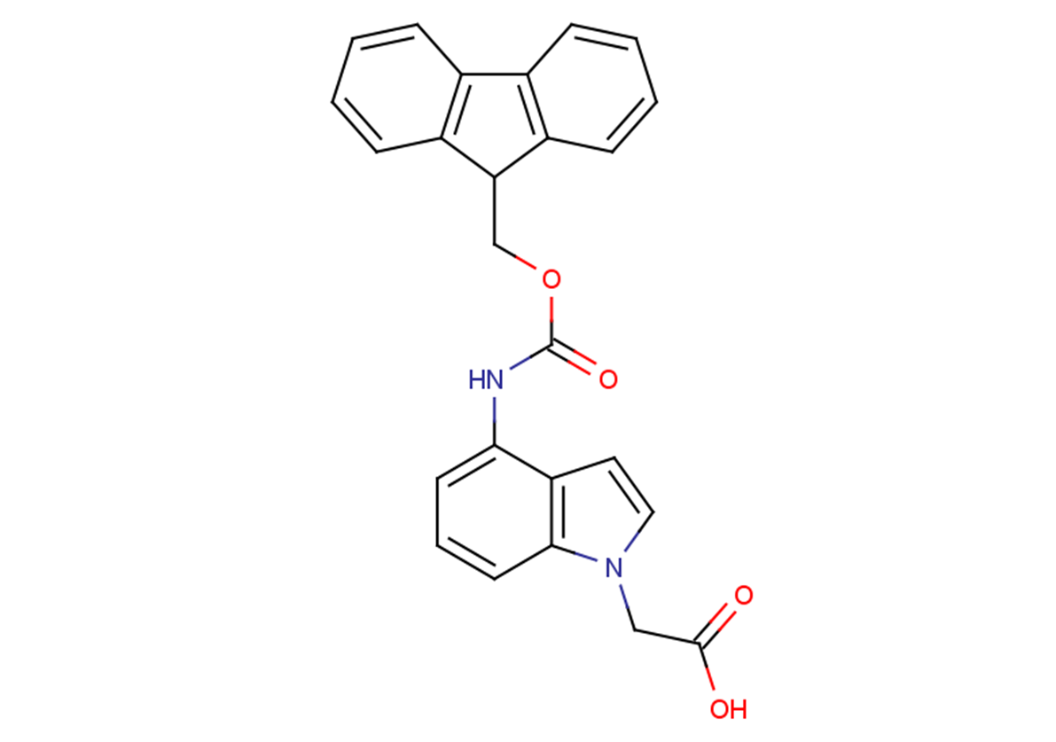 2-(4-{[(9H-fluoren-9-ylmethoxy)carbonyl]amino}-1H-indol-1-yl)acetic acid