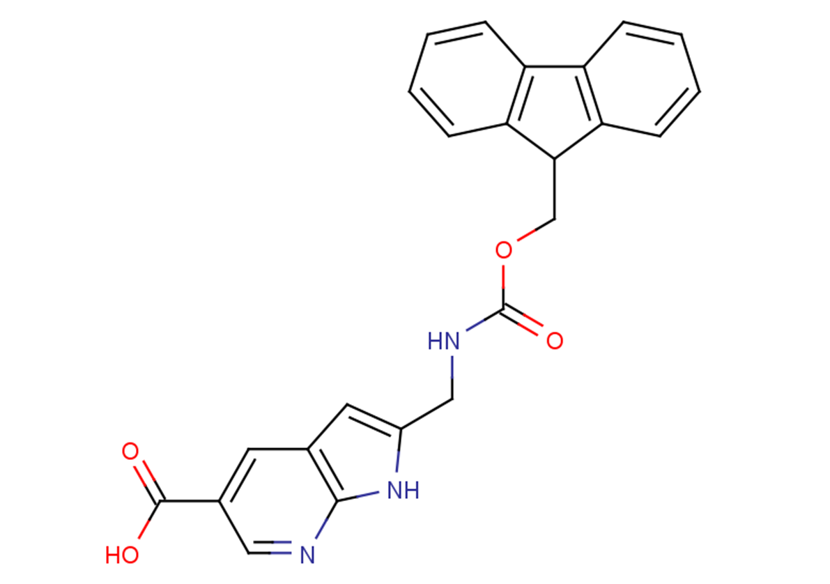 2-({[(9H-fluoren-9-ylmethoxy)carbonyl]amino}methyl)-1H-pyrrolo[2,3-b]pyridine-5-carboxylic acid