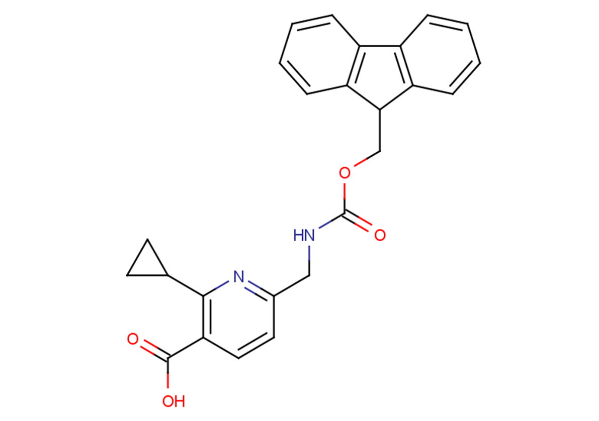 2-cyclopropyl-6-({[(9H-fluoren-9-ylmethoxy)carbonyl]amino}methyl)pyridine-3-carboxylic acid