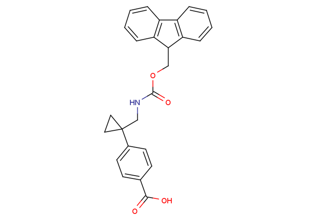 4-[1-({[(9H-fluoren-9-ylmethoxy)carbonyl]amino}methyl)cyclopropyl]benzoic acid
