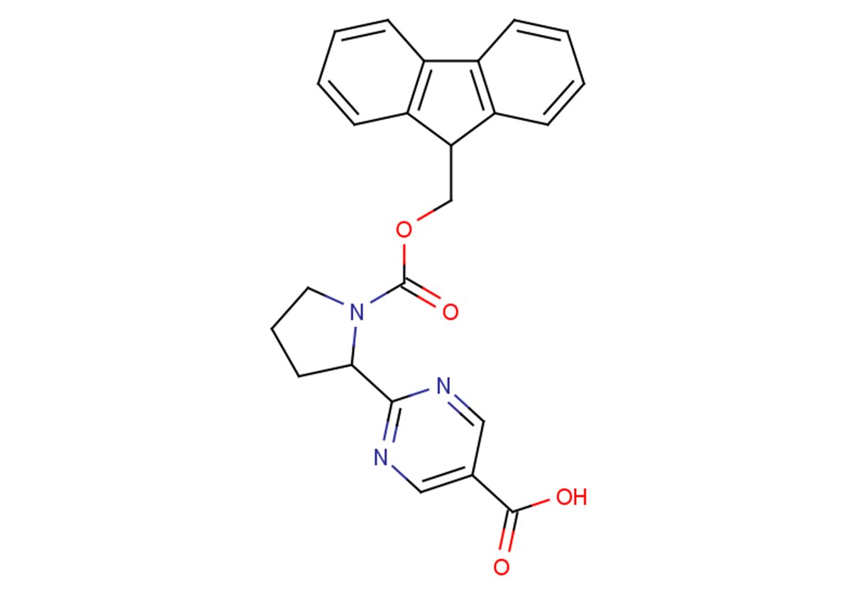 2-{1-[(9H-fluoren-9-ylmethoxy)carbonyl]pyrrolidin-2-yl}pyrimidine-5-carboxylic acid