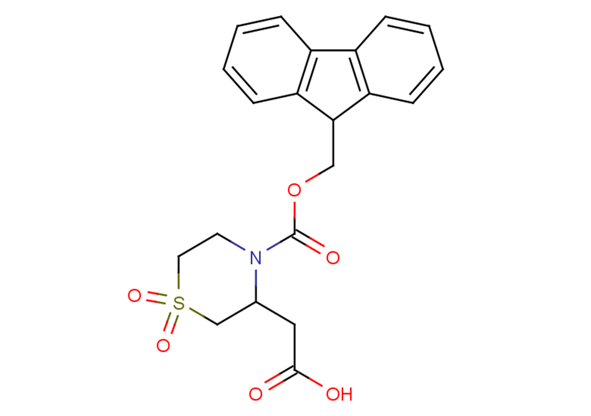 2-{4-[(9H-fluoren-9-ylmethoxy)carbonyl]-1,1-dioxo-1$l^{6},4-thiomorpholin-3-yl}acetic acid