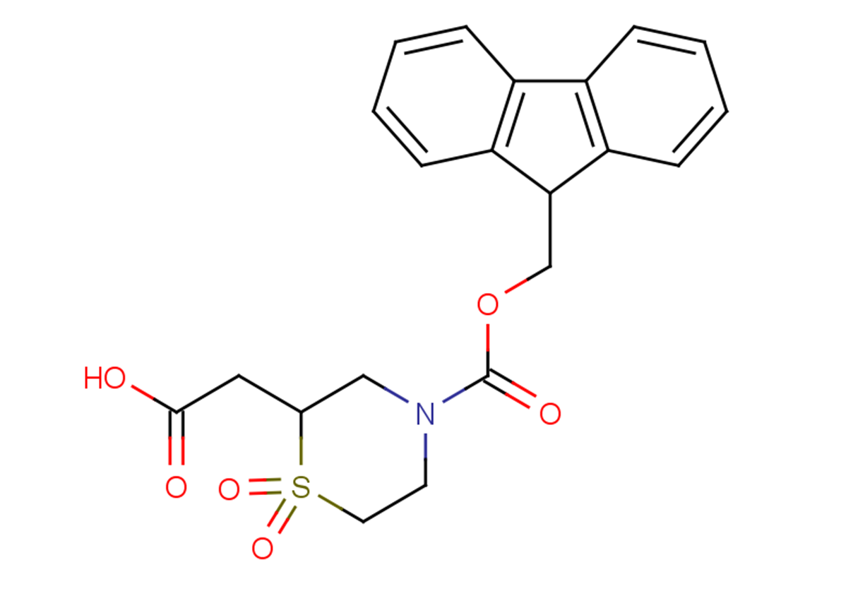 2-{4-[(9H-fluoren-9-ylmethoxy)carbonyl]-1,1-dioxo-1$l^{6},4-thiomorpholin-2-yl}acetic acid