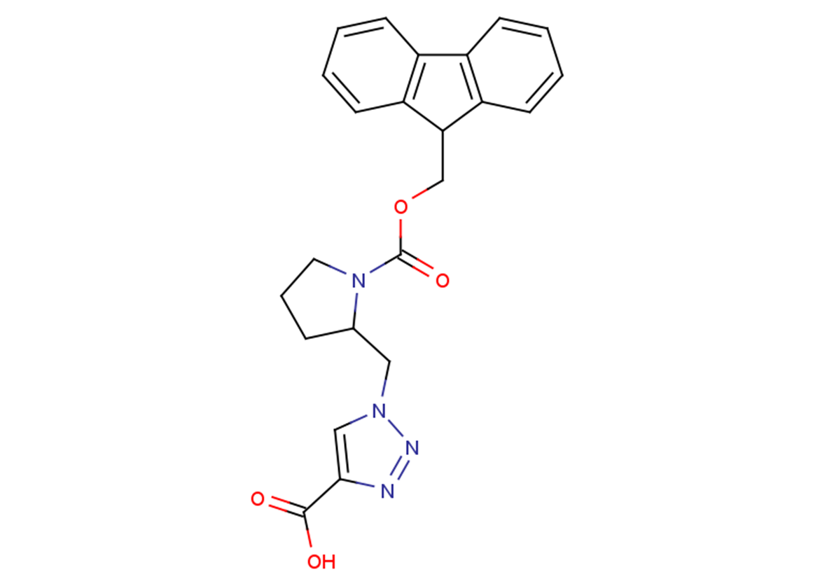 1-({1-[(9H-fluoren-9-ylmethoxy)carbonyl]pyrrolidin-2-yl}methyl)-1H-1,2,3-triazole-4-carboxylic acid