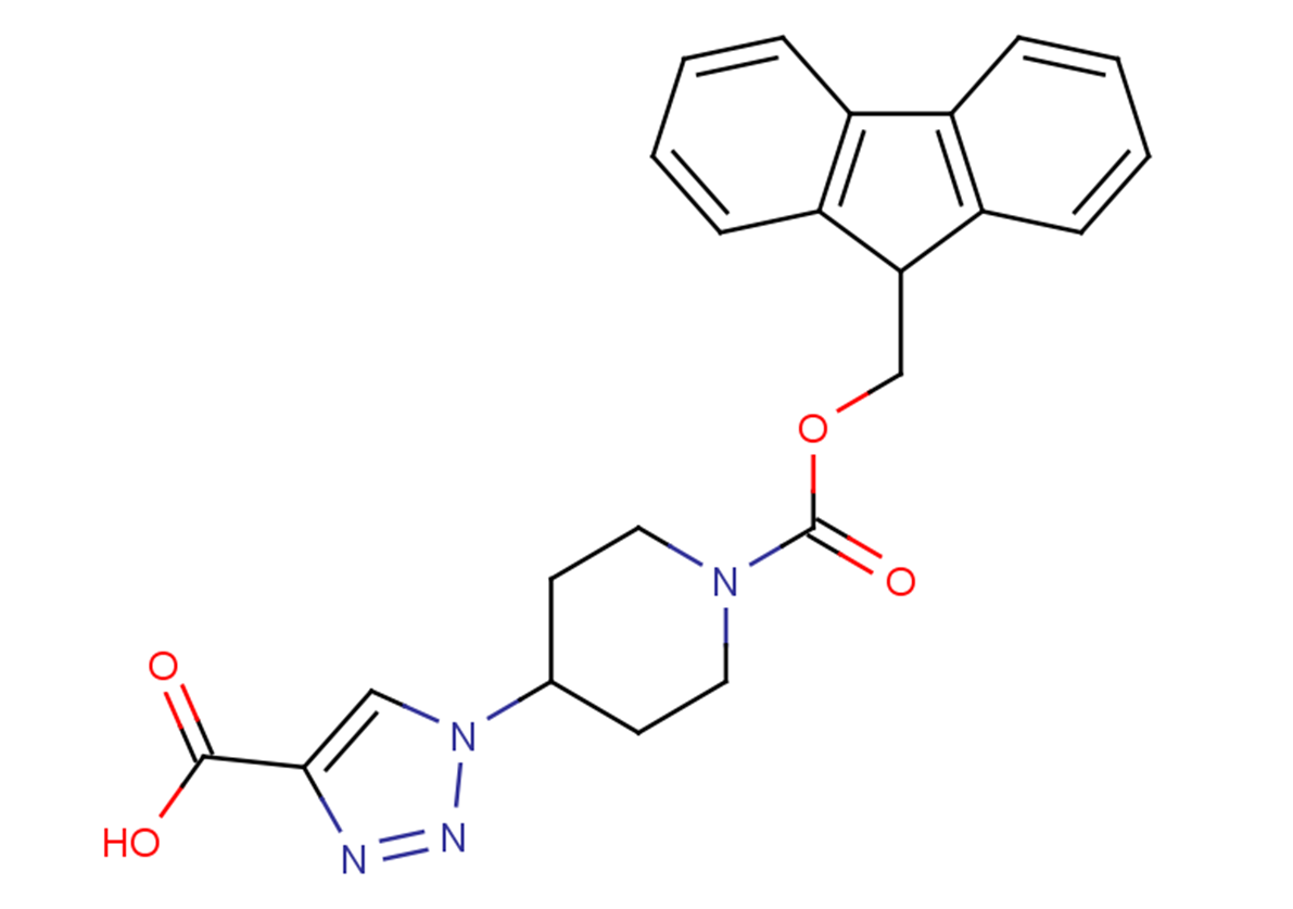 1-{1-[(9H-fluoren-9-ylmethoxy)carbonyl]piperidin-4-yl}-1H-1,2,3-triazole-4-carboxylic acid