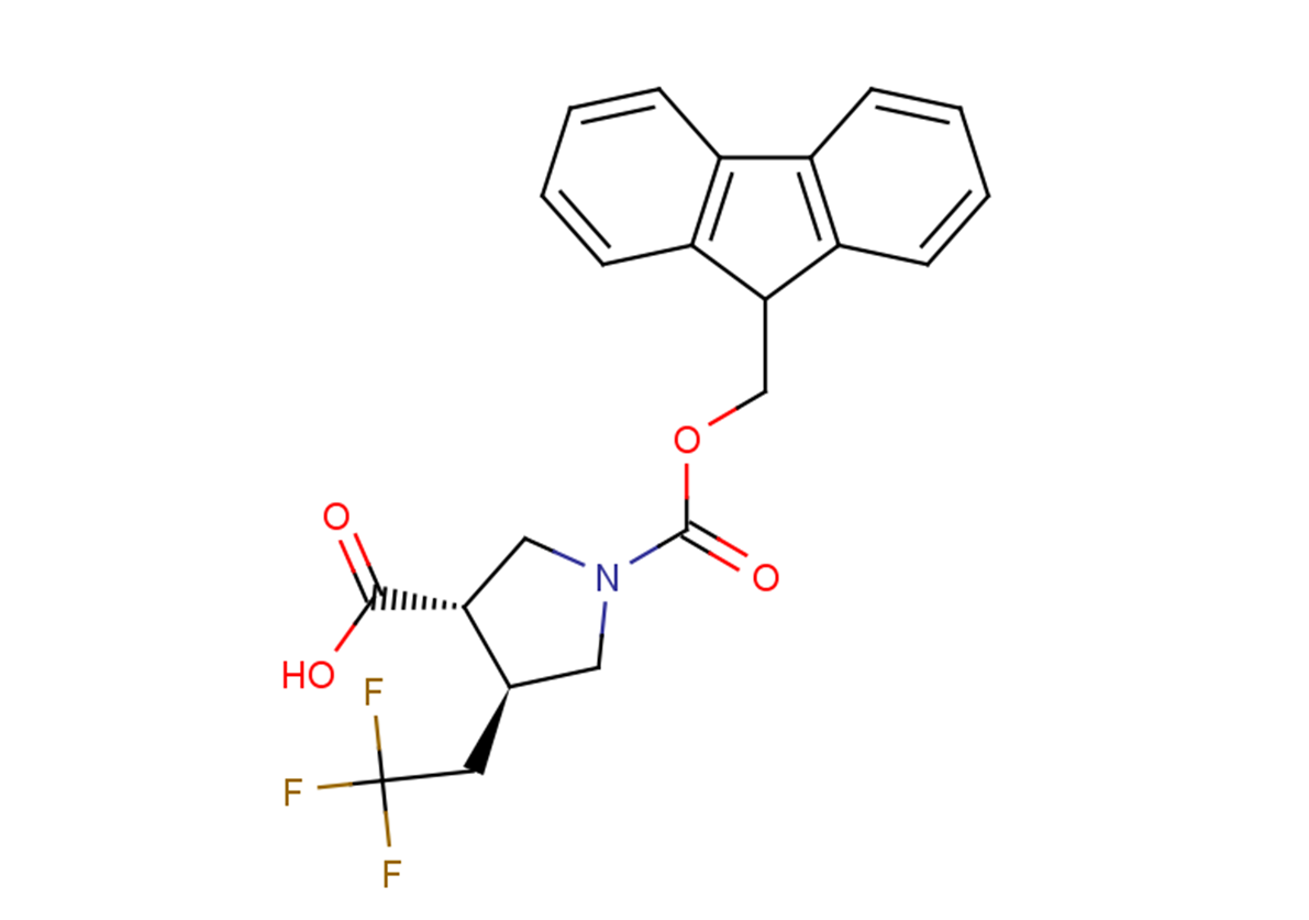 (3S,4S)-1-[(9H-fluoren-9-ylmethoxy)carbonyl]-4-(2,2,2-trifluoroethyl)pyrrolidine-3-carboxylic acid