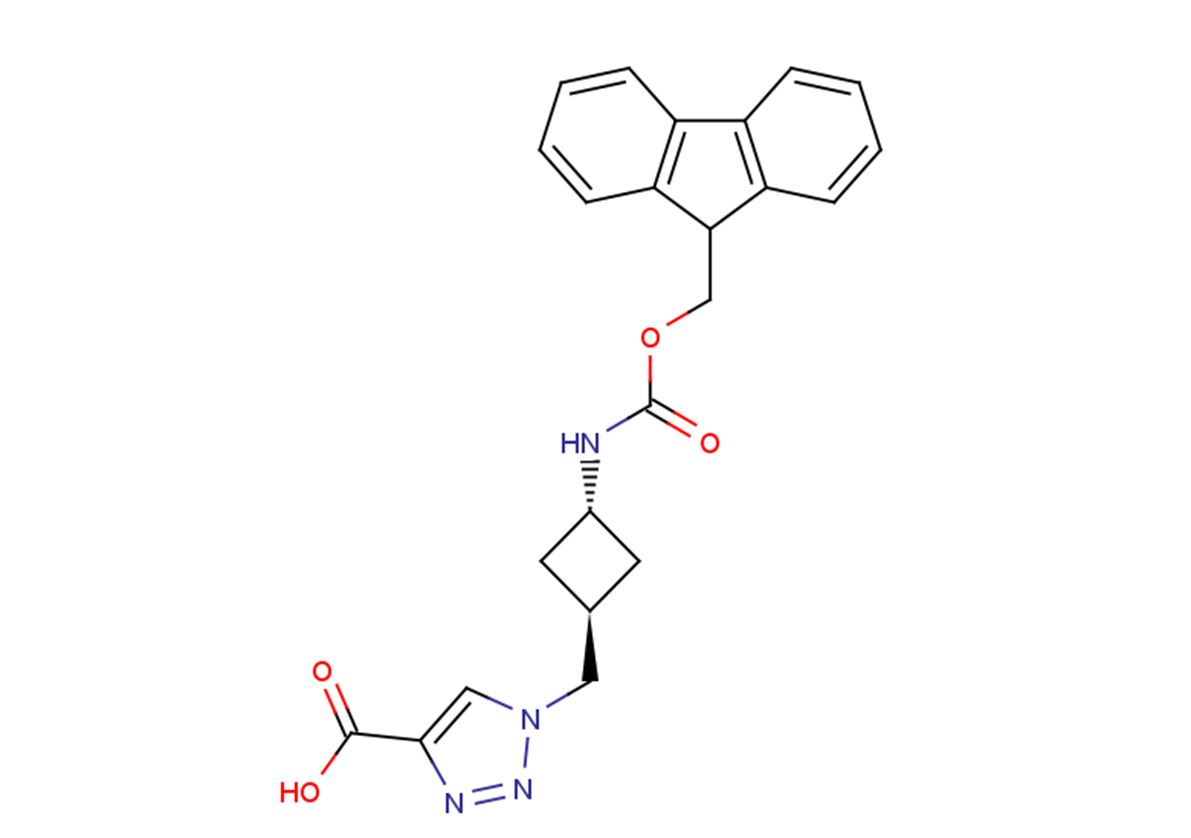 1-[(3-{[(9H-fluoren-9-ylmethoxy)carbonyl]amino}cyclobutyl)methyl]-1H-1,2,3-triazole-4-carboxylic acid