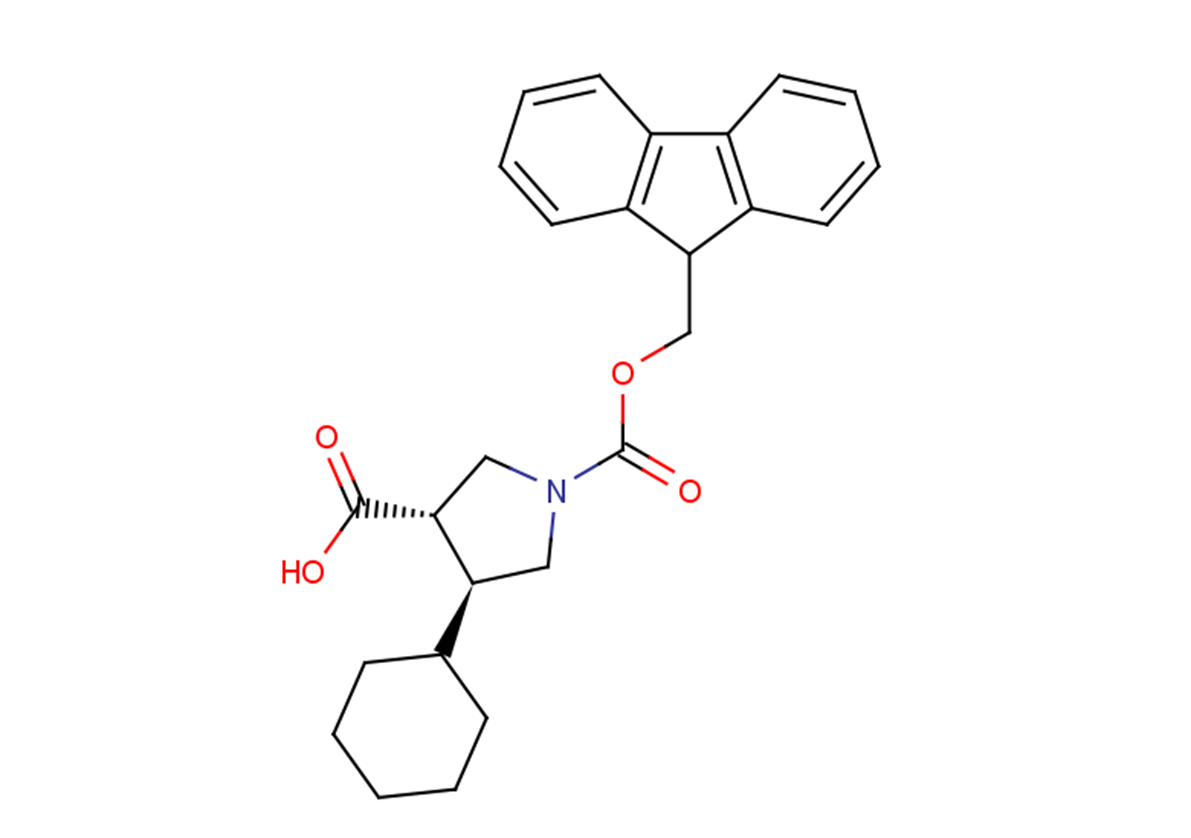 (3S,4S)-4-cyclohexyl-1-[(9H-fluoren-9-ylmethoxy)carbonyl]pyrrolidine-3-carboxylic acid
