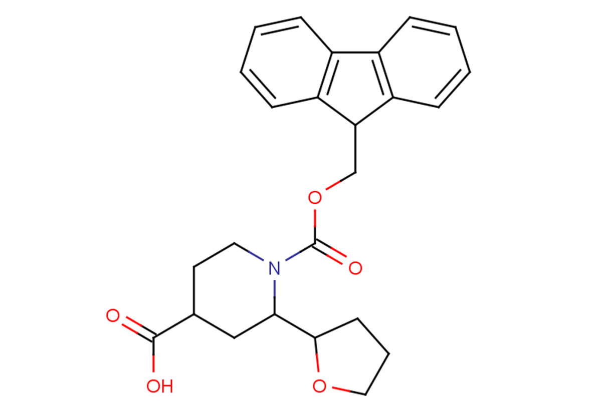 1-[(9H-fluoren-9-ylmethoxy)carbonyl]-2-(oxolan-2-yl)piperidine-4-carboxylic acid