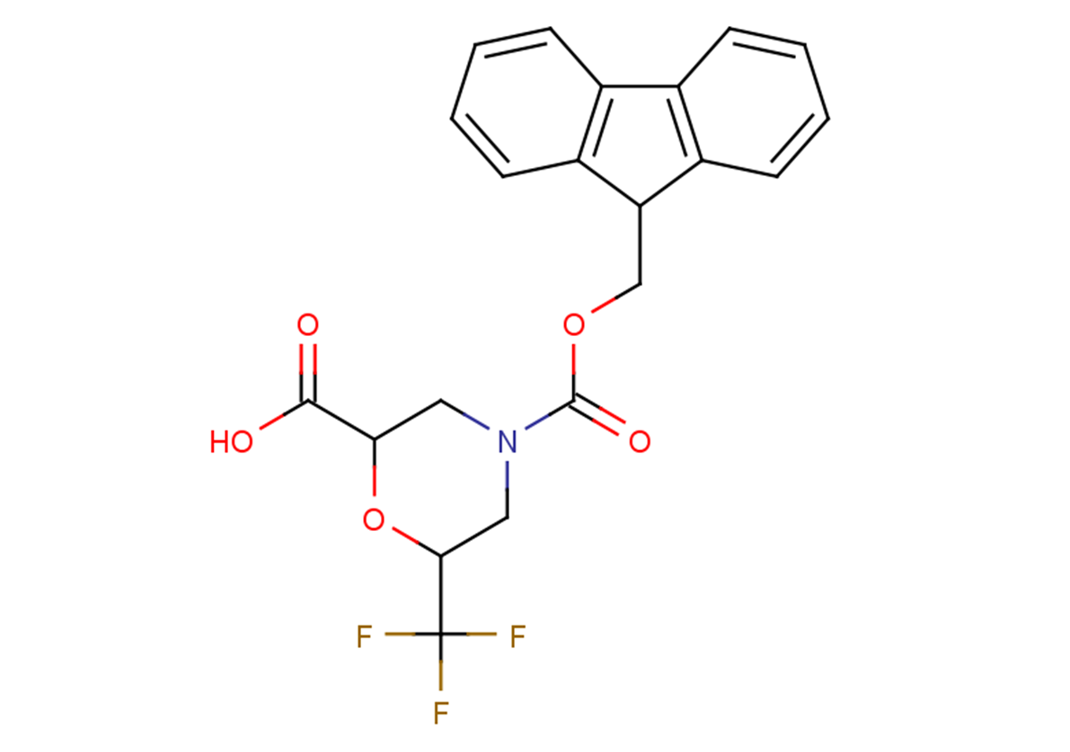 4-[(9H-fluoren-9-ylmethoxy)carbonyl]-6-(trifluoromethyl)morpholine-2-carboxylic acid