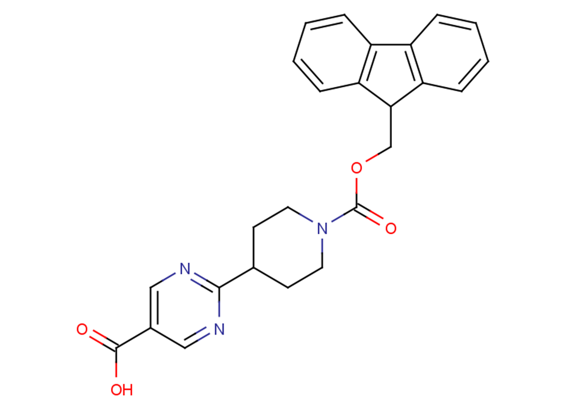 2-{1-[(9H-fluoren-9-ylmethoxy)carbonyl]piperidin-4-yl}pyrimidine-5-carboxylic acid