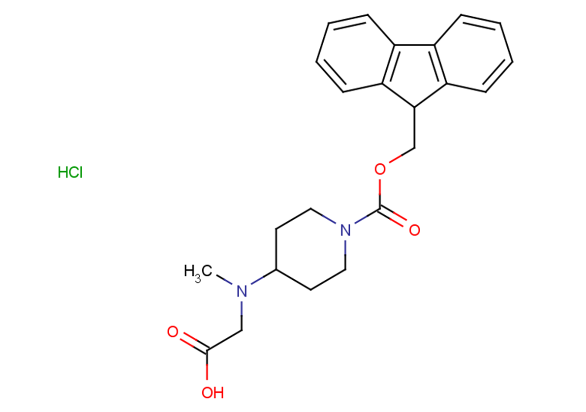 2-({1-[(9H-fluoren-9-ylmethoxy)carbonyl]piperidin-4-yl}(methyl)amino)acetic acid hydrochloride