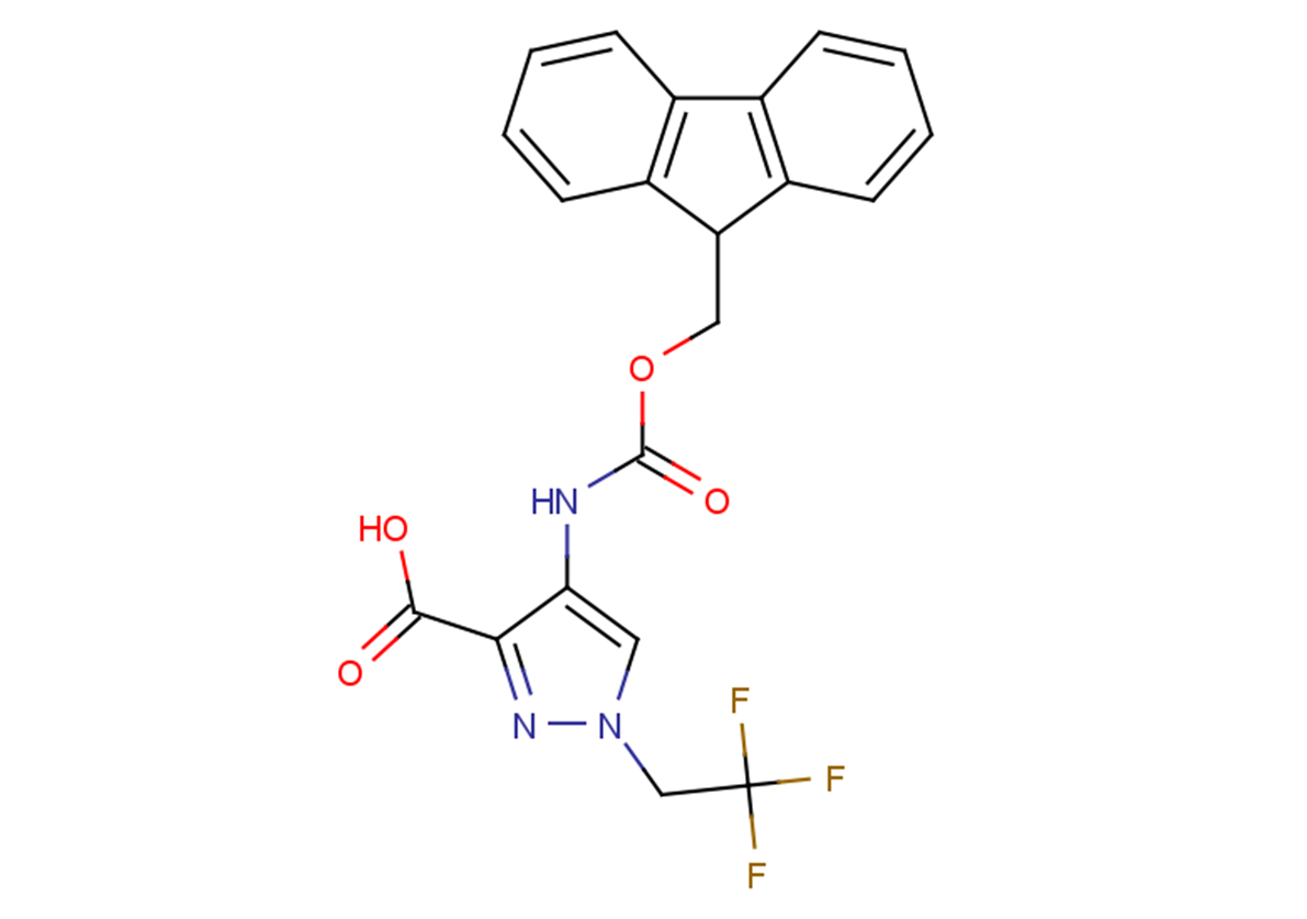 4-{[(9H-fluoren-9-ylmethoxy)carbonyl]amino}-1-(2,2,2-trifluoroethyl)-1H-pyrazole-3-carboxylic acid