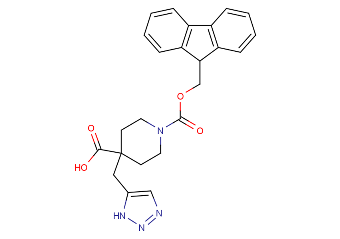 1-[(9H-fluoren-9-ylmethoxy)carbonyl]-4-(1H-1,2,3-triazol-5-ylmethyl)piperidine-4-carboxylic acid