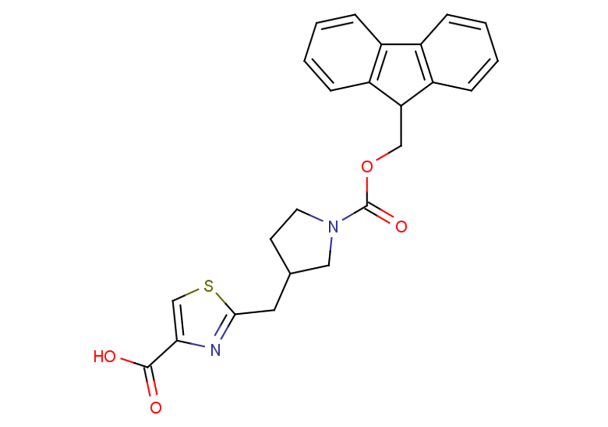 2-({1-[(9H-fluoren-9-ylmethoxy)carbonyl]pyrrolidin-3-yl}methyl)-1,3-thiazole-4-carboxylic acid