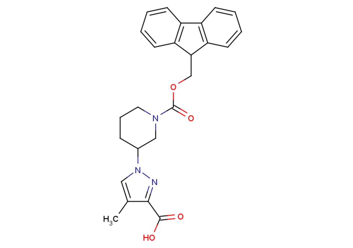 1-{1-[(9H-fluoren-9-ylmethoxy)carbonyl]piperidin-3-yl}-4-methyl-1H-pyrazole-3-carboxylic acid