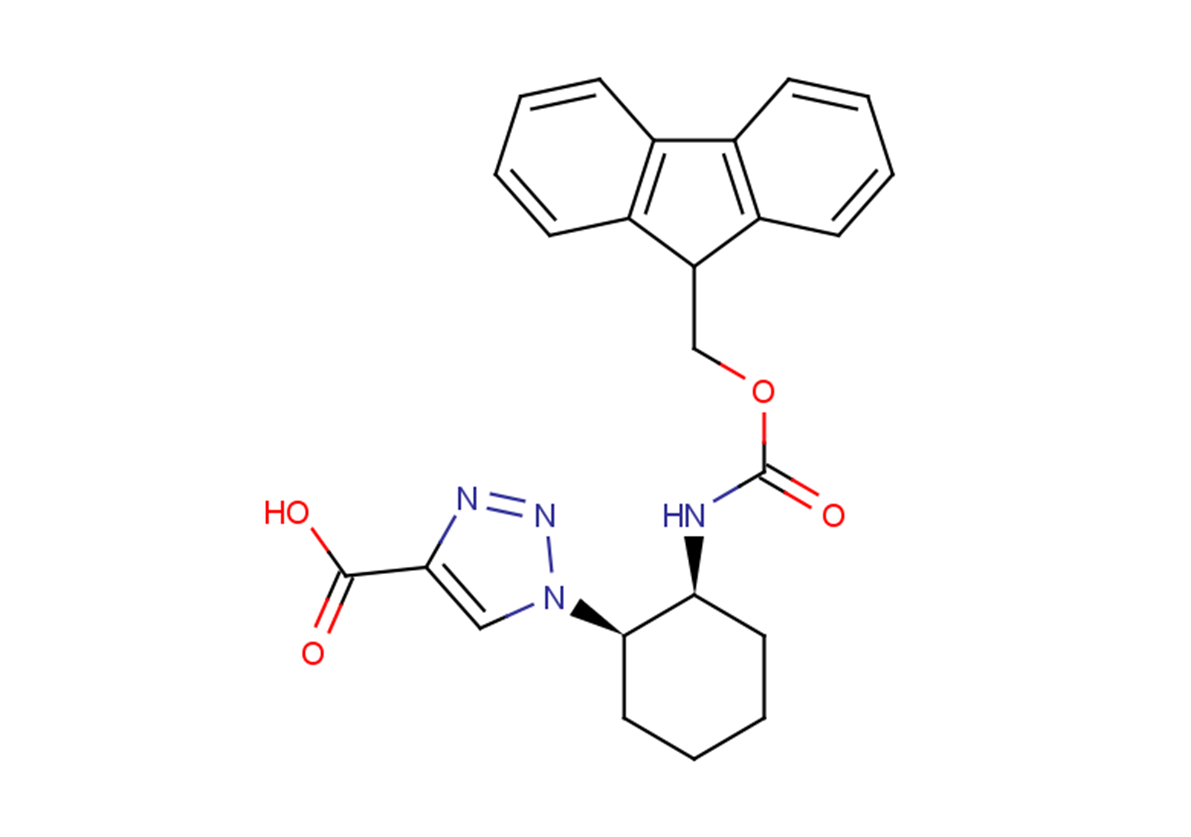 1-[(1R,2S)-2-{[(9H-fluoren-9-ylmethoxy)carbonyl]amino}cyclohexyl]-1H-1,2,3-triazole-4-carboxylic acid