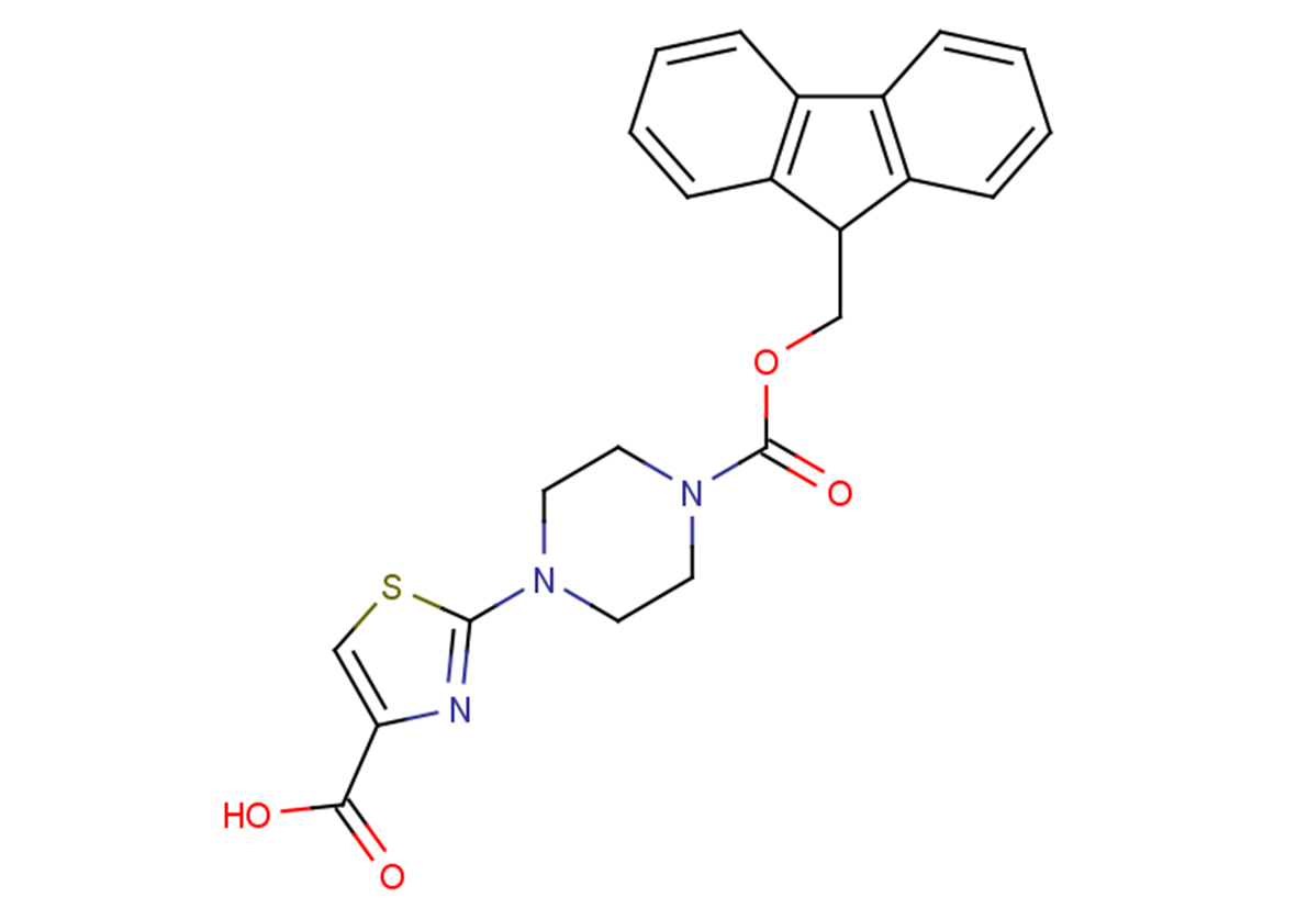 2-{4-[(9H-fluoren-9-ylmethoxy)carbonyl]piperazin-1-yl}-1,3-thiazole-4-carboxylic acid