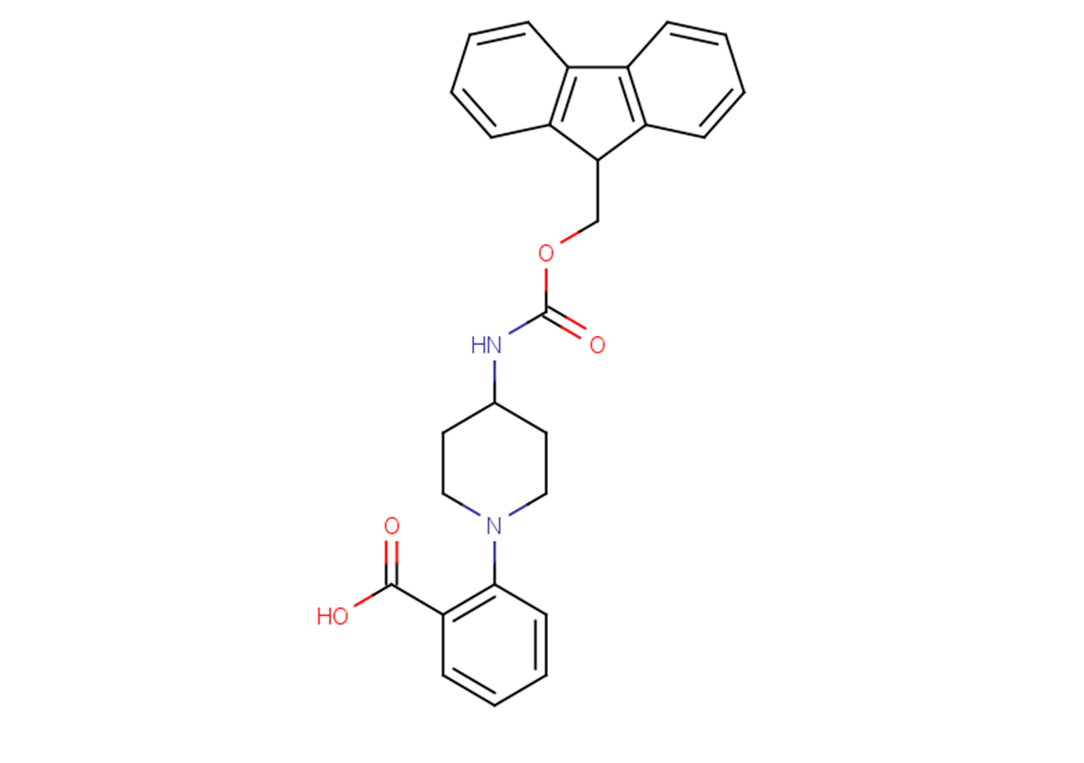 2-(4-{[(9H-fluoren-9-ylmethoxy)carbonyl]amino}piperidin-1-yl)benzoic acid
