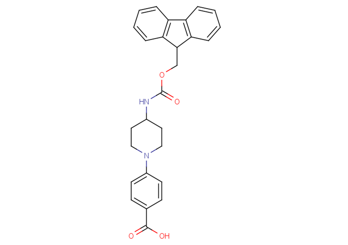 4-(4-{[(9H-fluoren-9-ylmethoxy)carbonyl]amino}piperidin-1-yl)benzoic acid