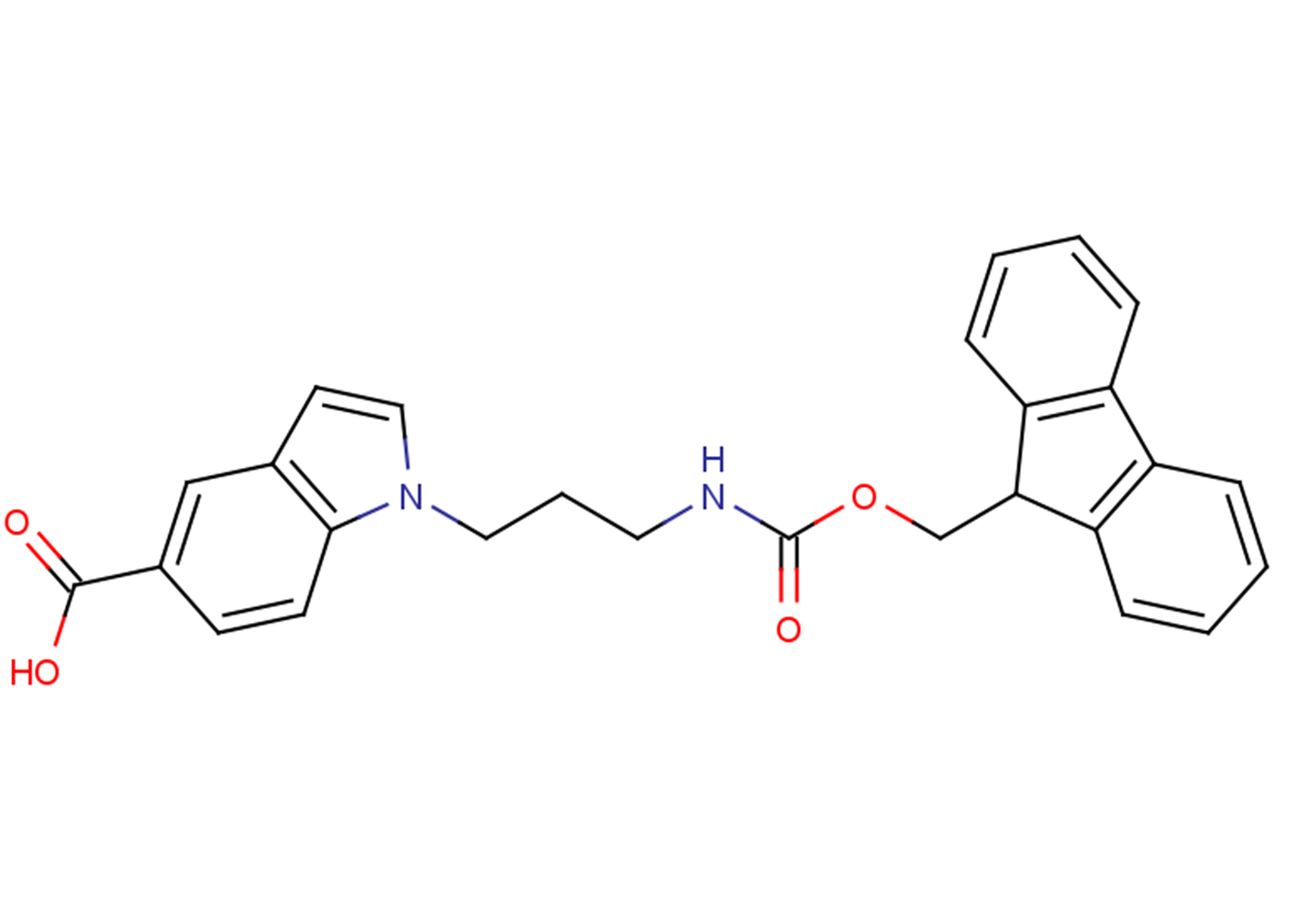 1-(3-{[(9H-fluoren-9-ylmethoxy)carbonyl]amino}propyl)-1H-indole-5-carboxylic acid