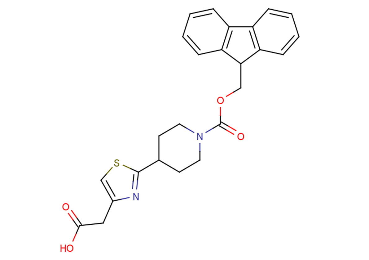 2-(2-{1-[(9H-fluoren-9-ylmethoxy)carbonyl]piperidin-4-yl}-1,3-thiazol-4-yl)acetic acid