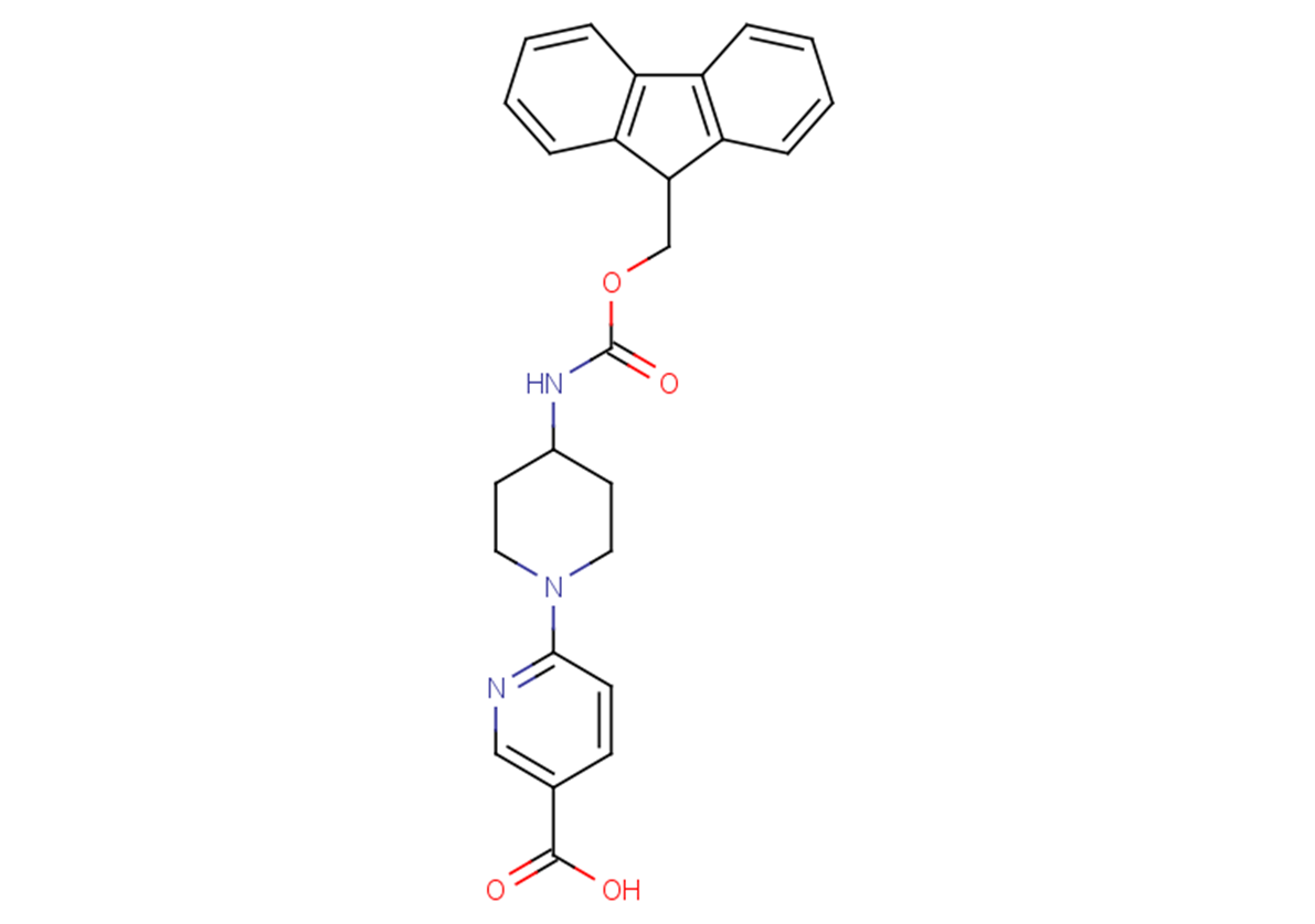 6-(4-{[(9H-fluoren-9-ylmethoxy)carbonyl]amino}piperidin-1-yl)pyridine-3-carboxylic acid