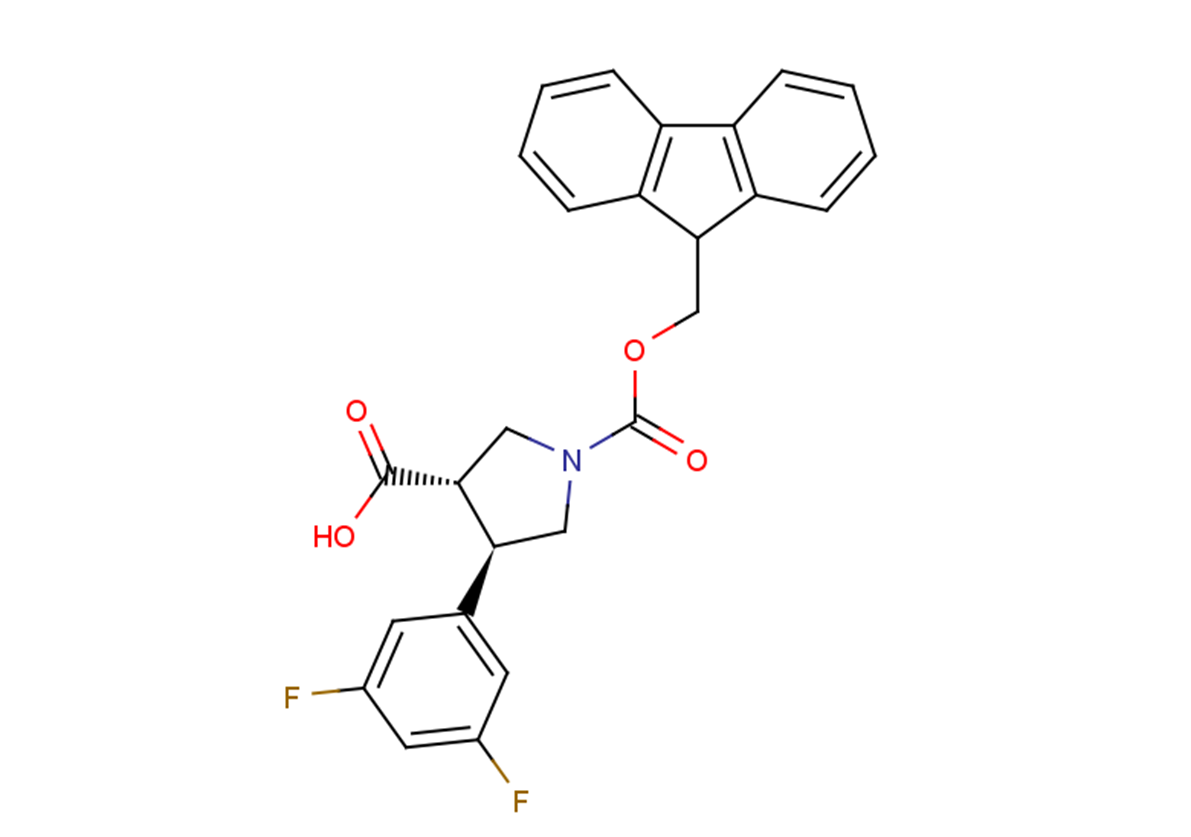 (3S,4R)-4-(3,5-difluorophenyl)-1-[(9H-fluoren-9-ylmethoxy)carbonyl]pyrrolidine-3-carboxylic acid
