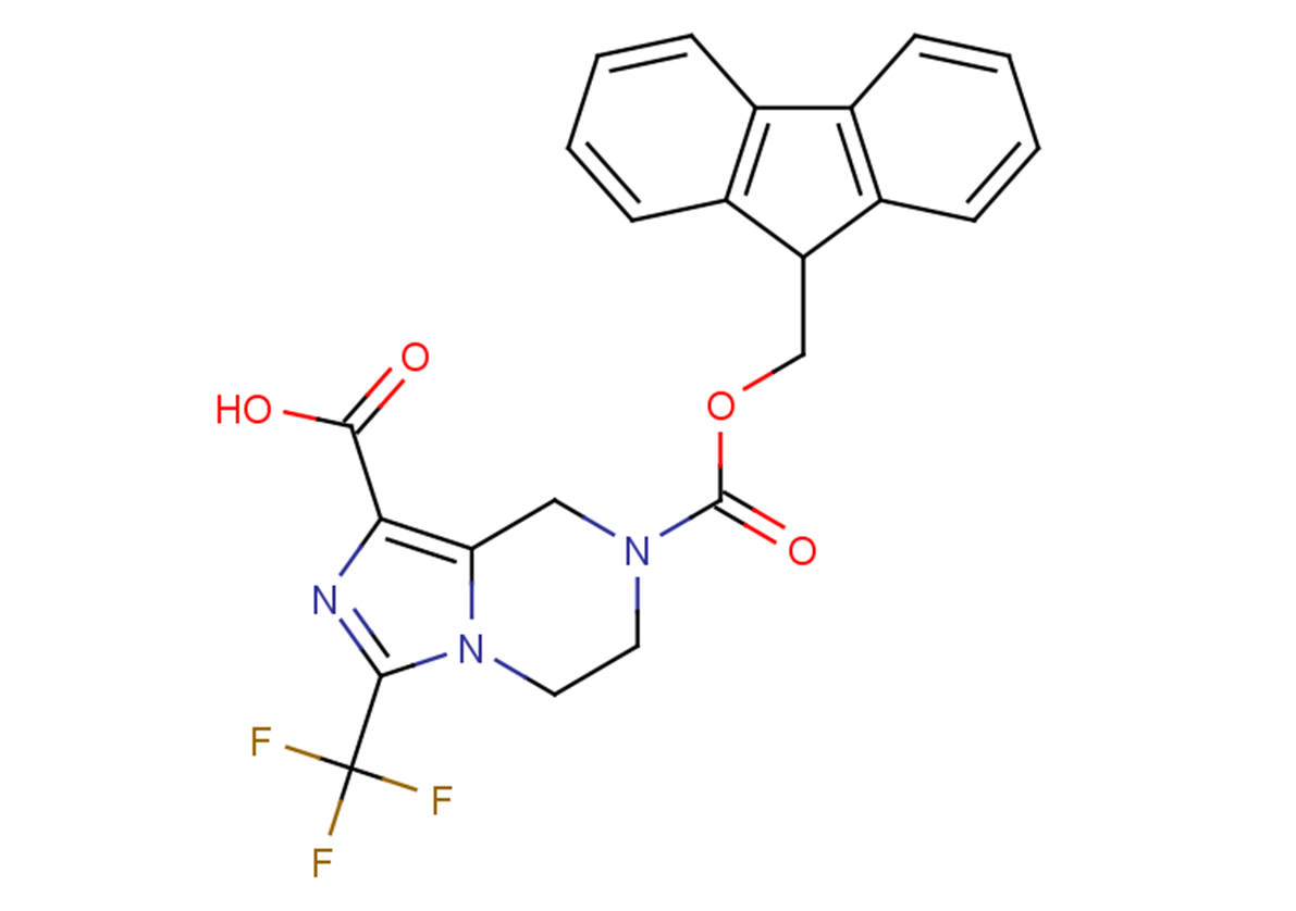 5-[(9H-fluoren-9-ylmethoxy)carbonyl]-1-(trifluoromethyl)-4H,5H,6H,7H-imidazo[1,5-a]pyrazine-3-carboxylic acid