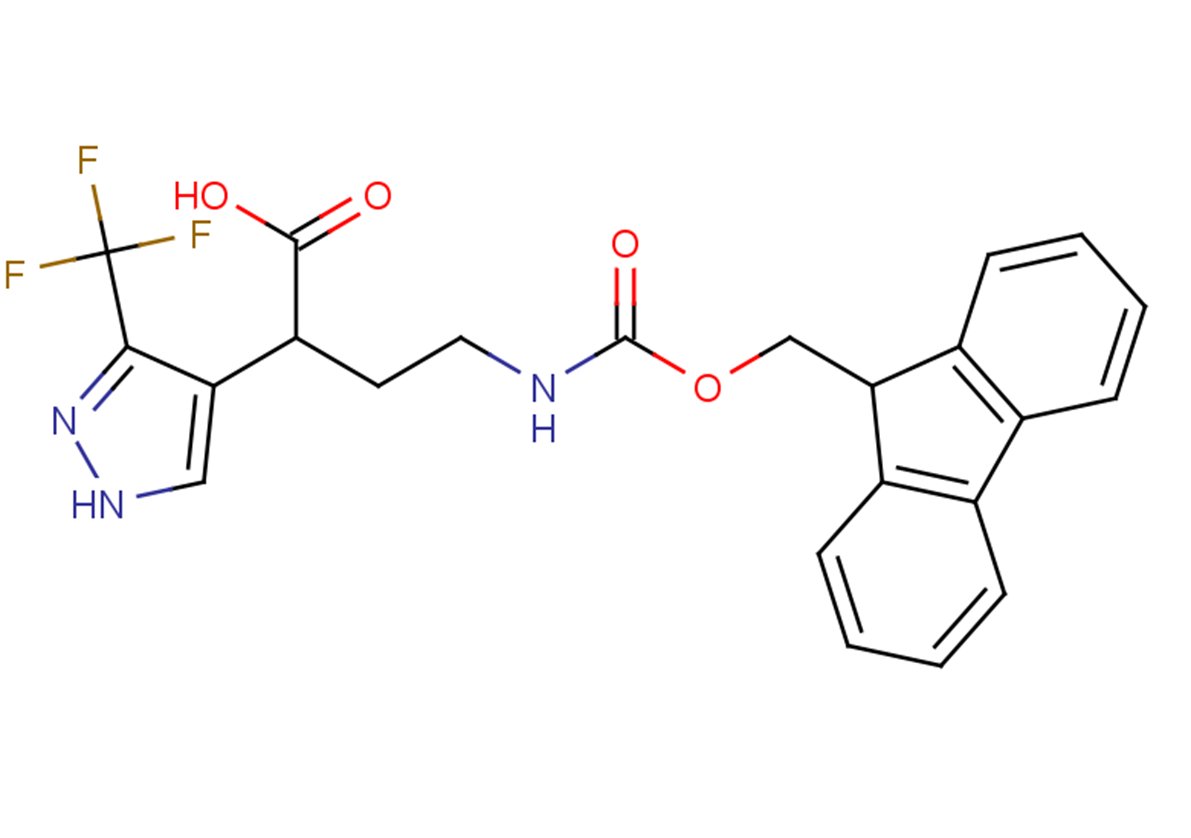 4-{[(9H-fluoren-9-ylmethoxy)carbonyl]amino}-2-[3-(trifluoromethyl)-1H-pyrazol-4-yl]butanoic acid