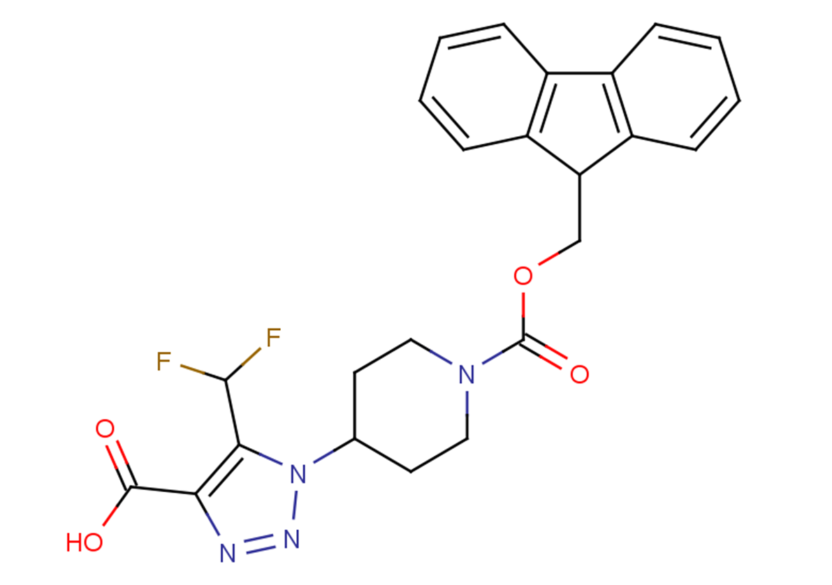 5-(difluoromethyl)-1-{1-[(9H-fluoren-9-ylmethoxy)carbonyl]piperidin-4-yl}-1H-1,2,3-triazole-4-carboxylic acid